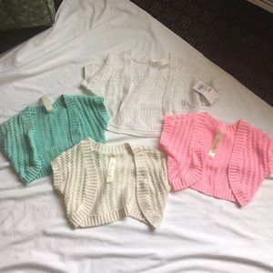 Bundle/lot of girls cardigan/shrug size XS(4/5)